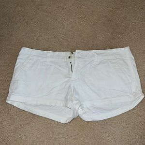White shorty shorts!